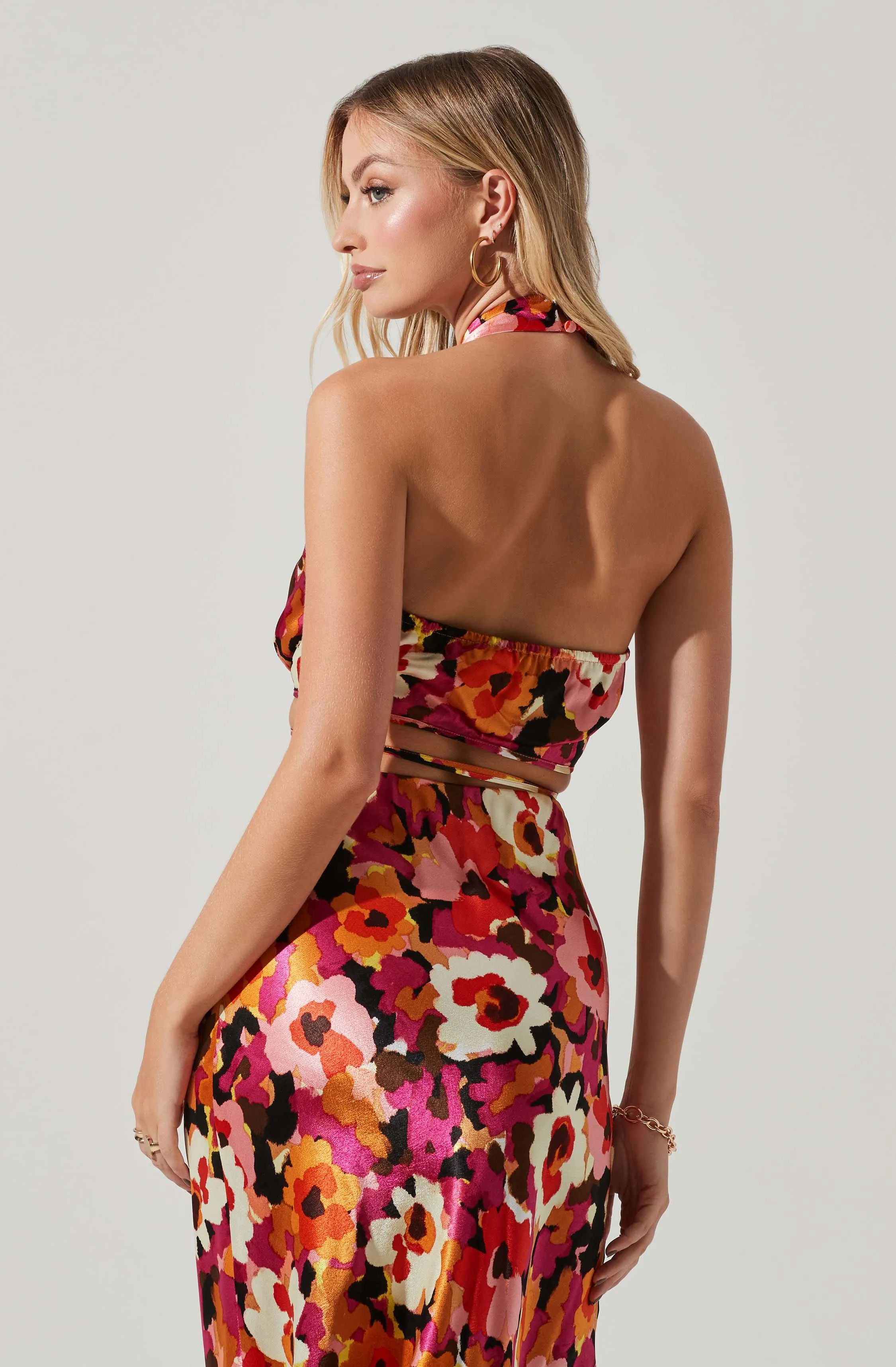 Adonia Floral Halter Top