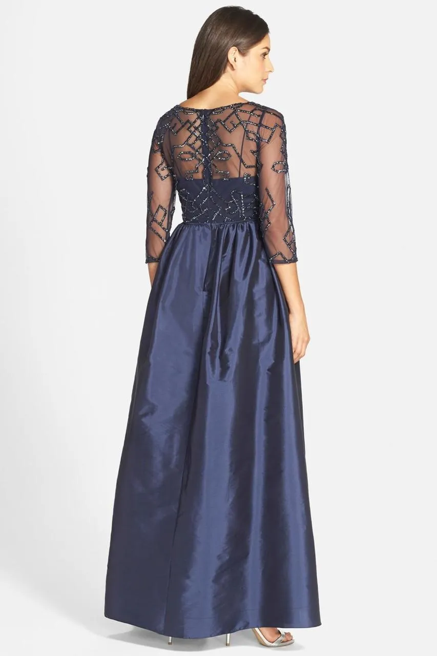 Adrianna Papell - Illusion Taffeta Gown 91912620