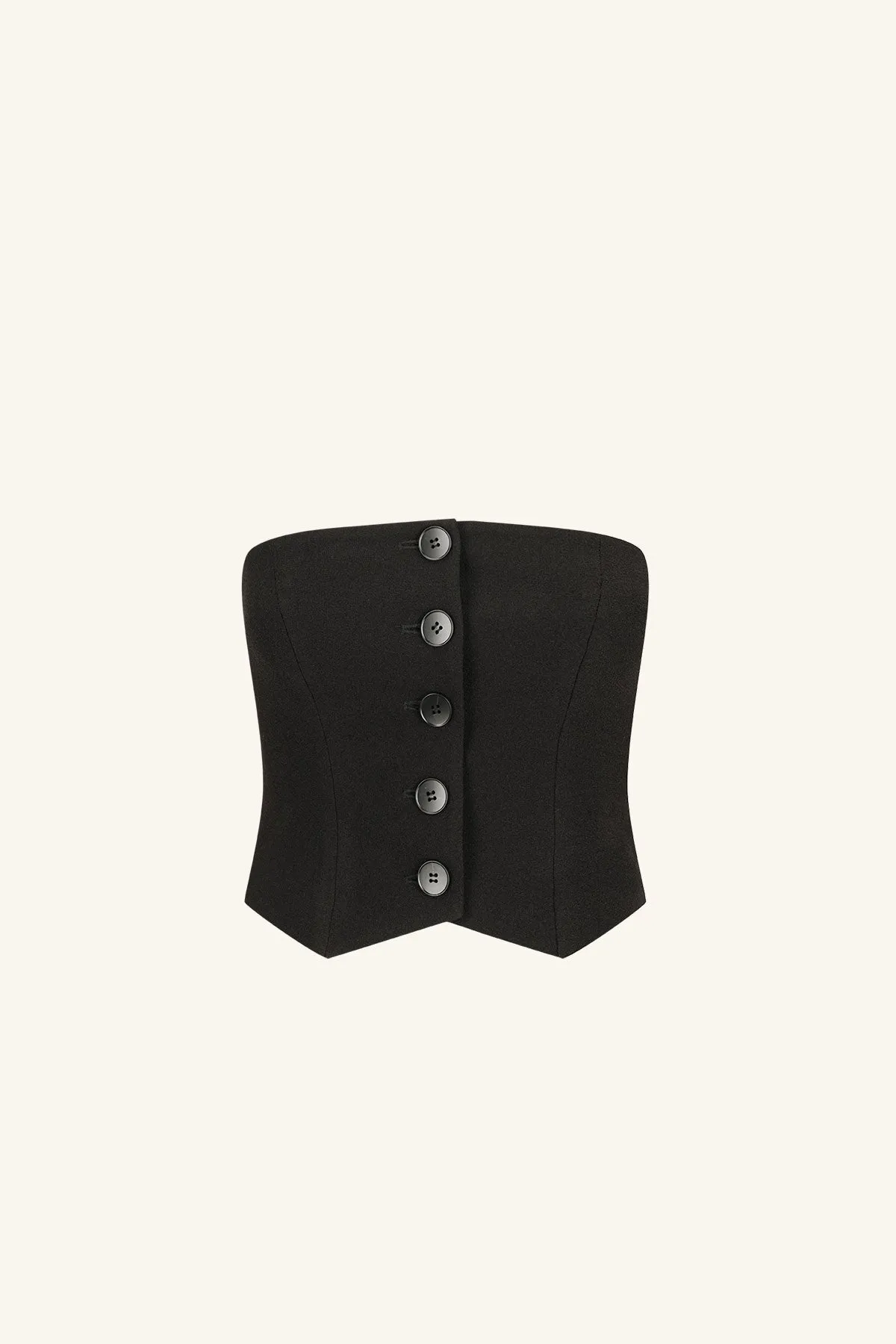 AMURA BUTTON UP BODICE - BLACK