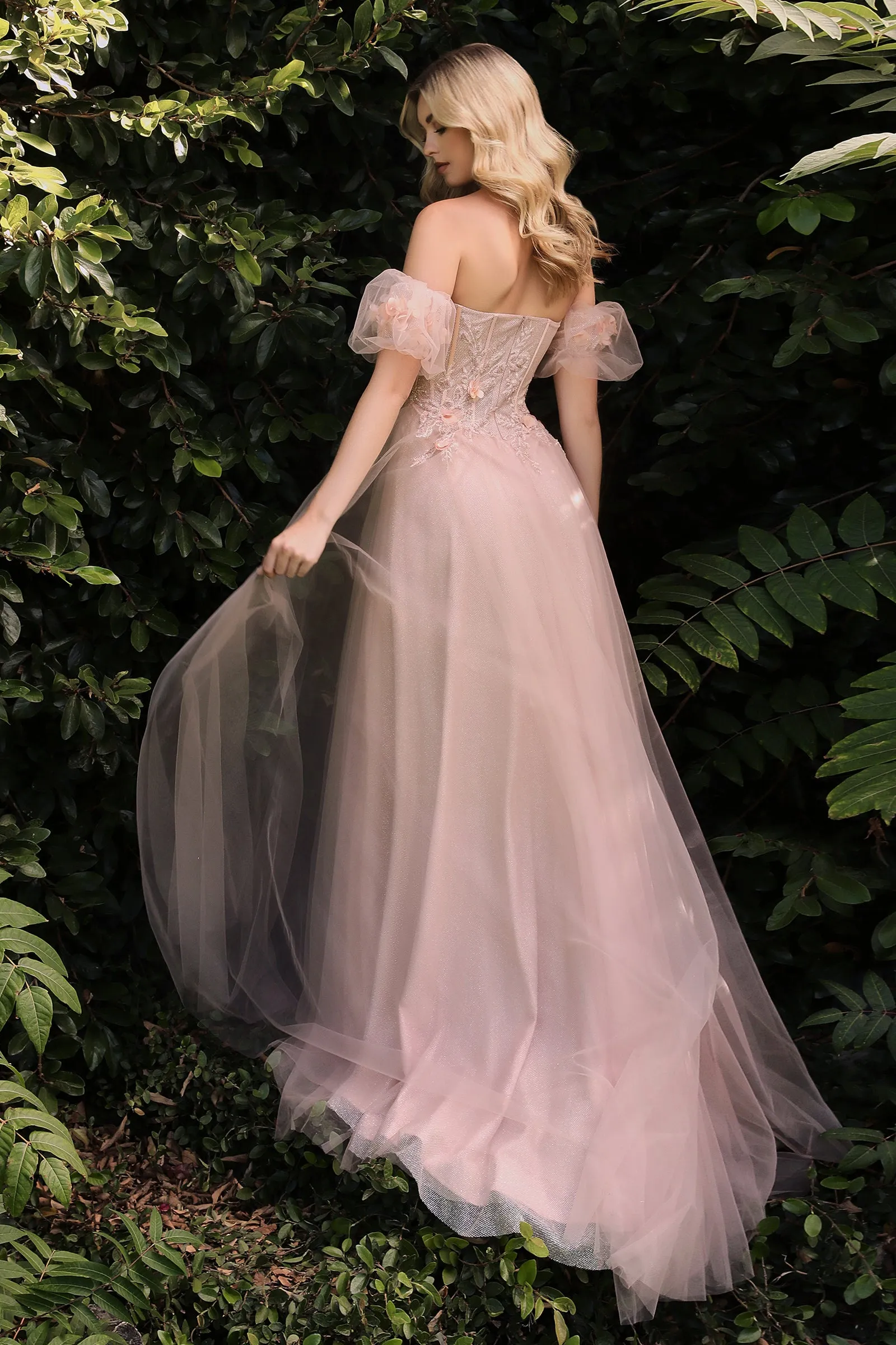 Beau | Strapless Floral Ball Gown | LaDivine CB080