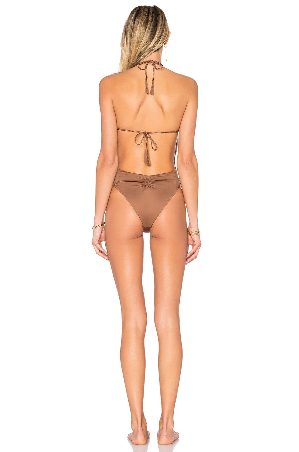 Blue Life Mirage Halter One Piece Swim Suit Cacao