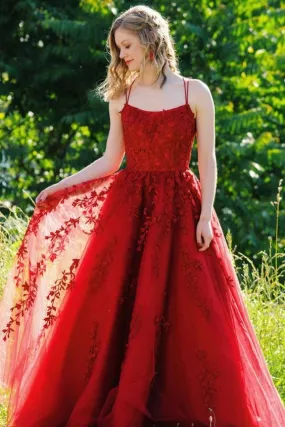 Burgundy Lace Prom Dresses, Formal Dress, Evening Dress, Pageant Dance Dresses, School Party Gown, PC0705