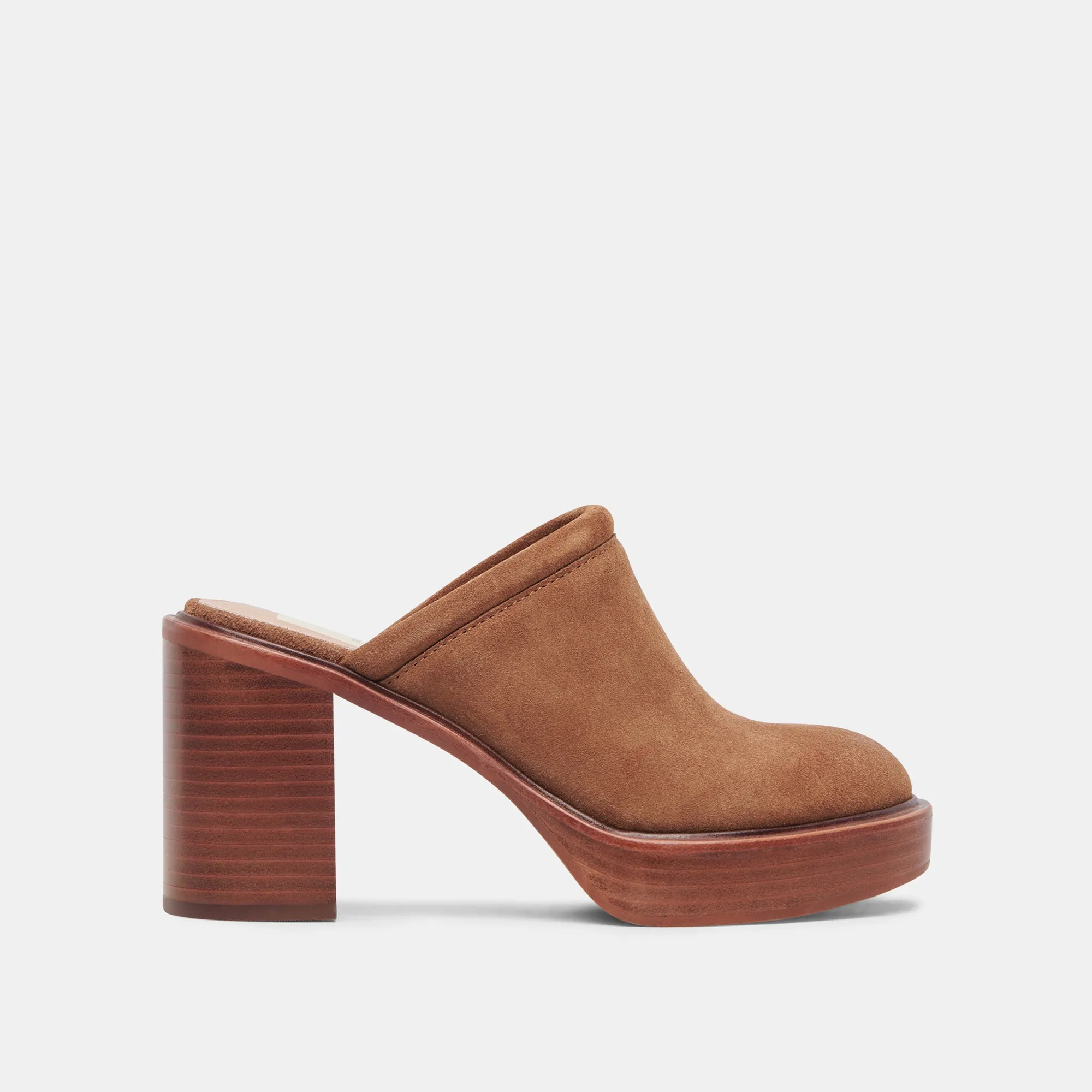 CASTEL HEELS CHESTNUT SUEDE