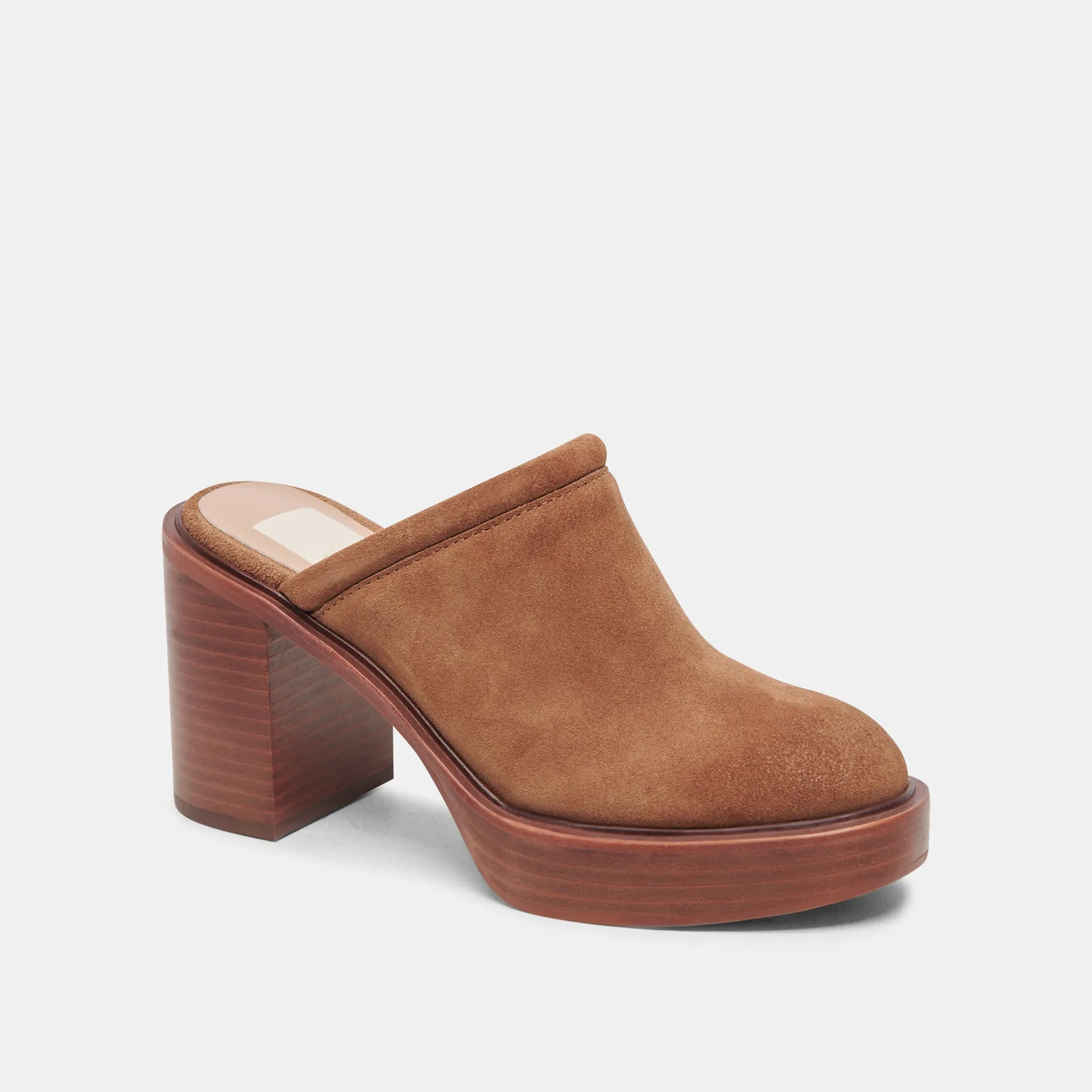 CASTEL HEELS CHESTNUT SUEDE