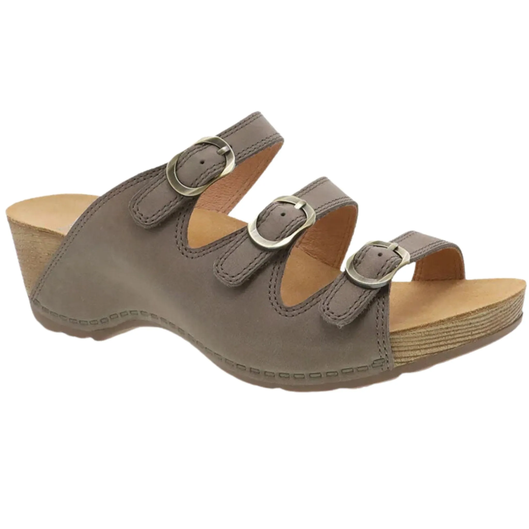 Dansko Women's Tarin Sandal - Taupe Burnished Nubuck