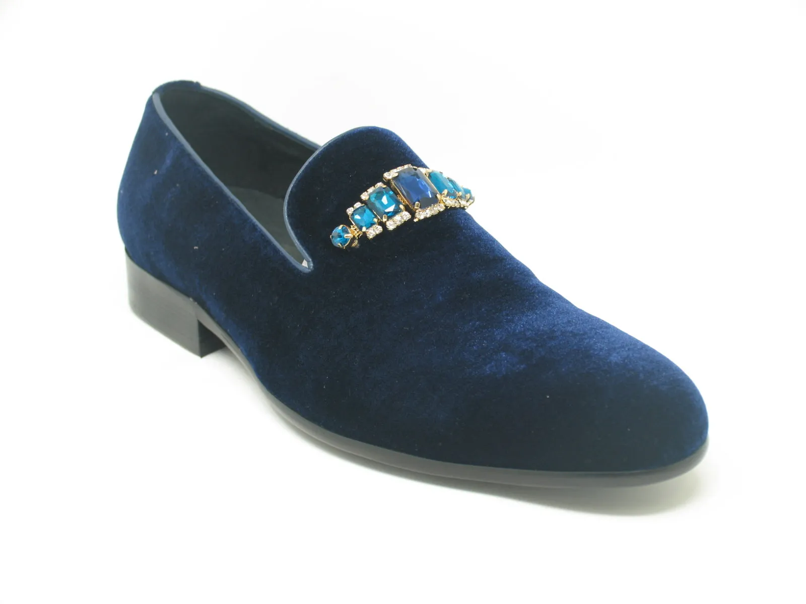 Formal Velvet Loafer with studs