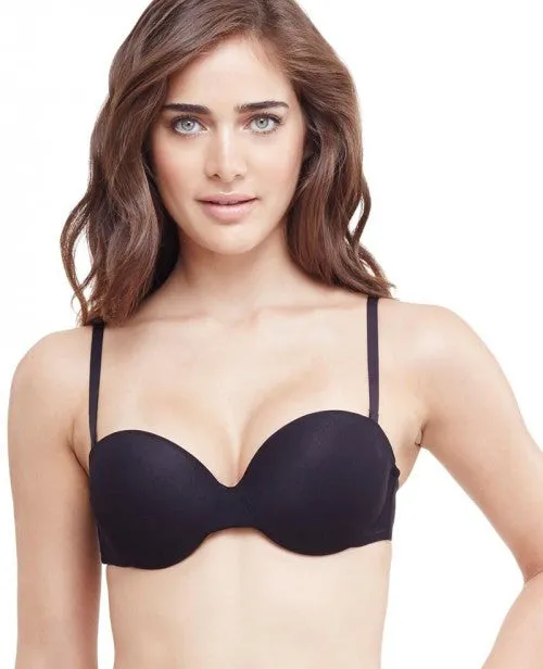 Gossamer Mesh Strapless Bump-It-Up Bra | Black