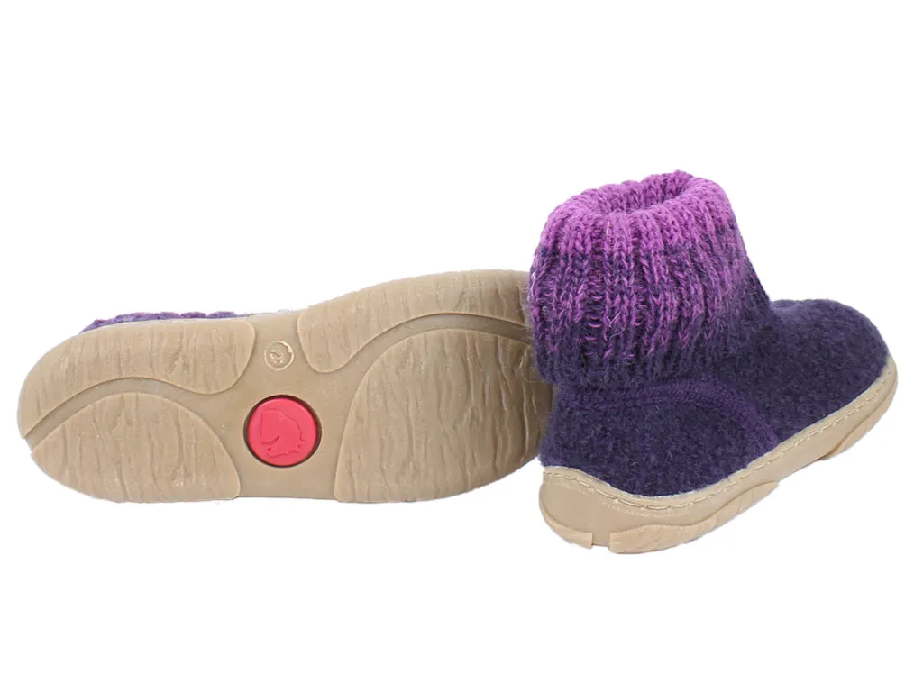 Haflinger Children's slippers Yuki Lavender