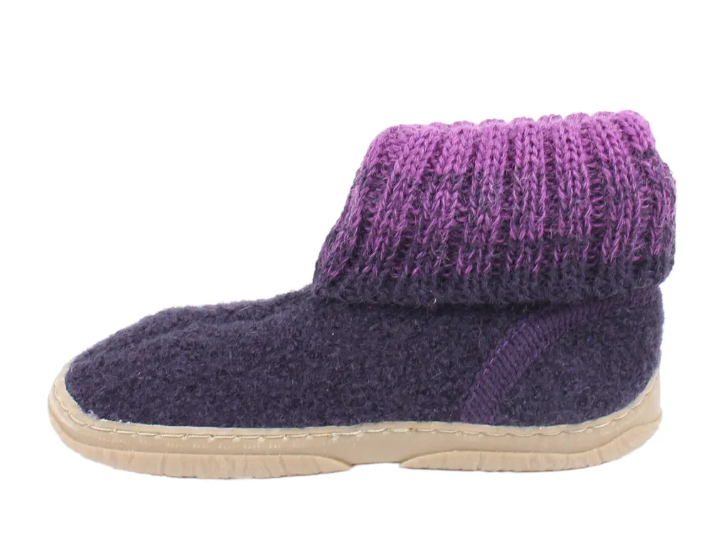 Haflinger Children's slippers Yuki Lavender