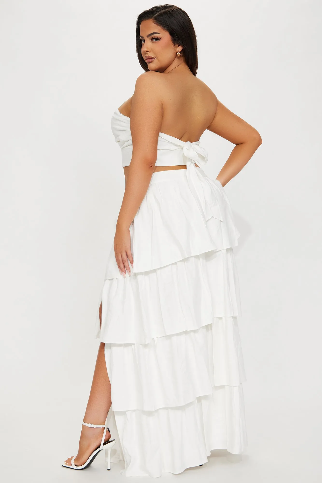 Head in The Clouds Skirt Set - White