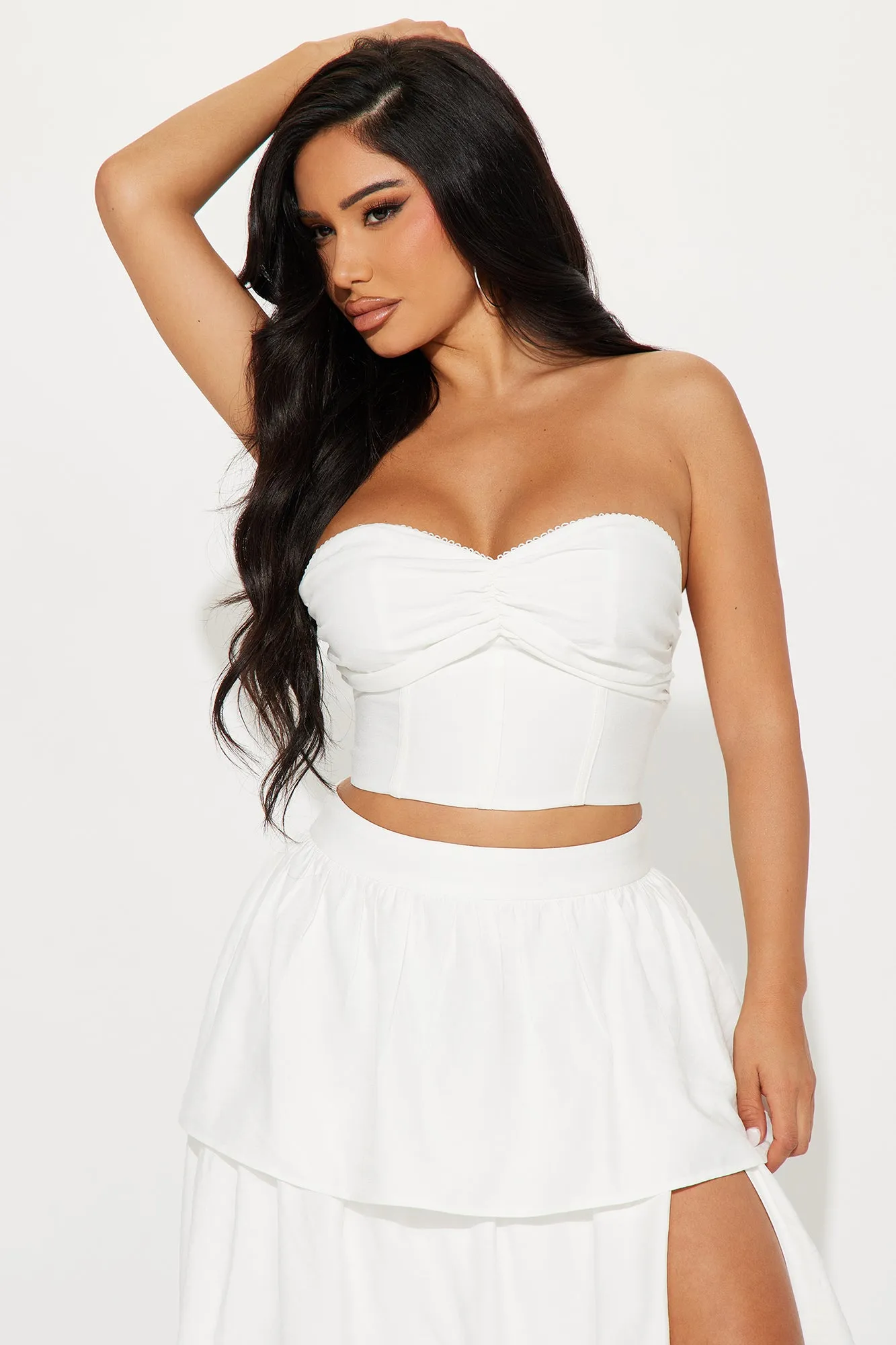 Head in The Clouds Skirt Set - White