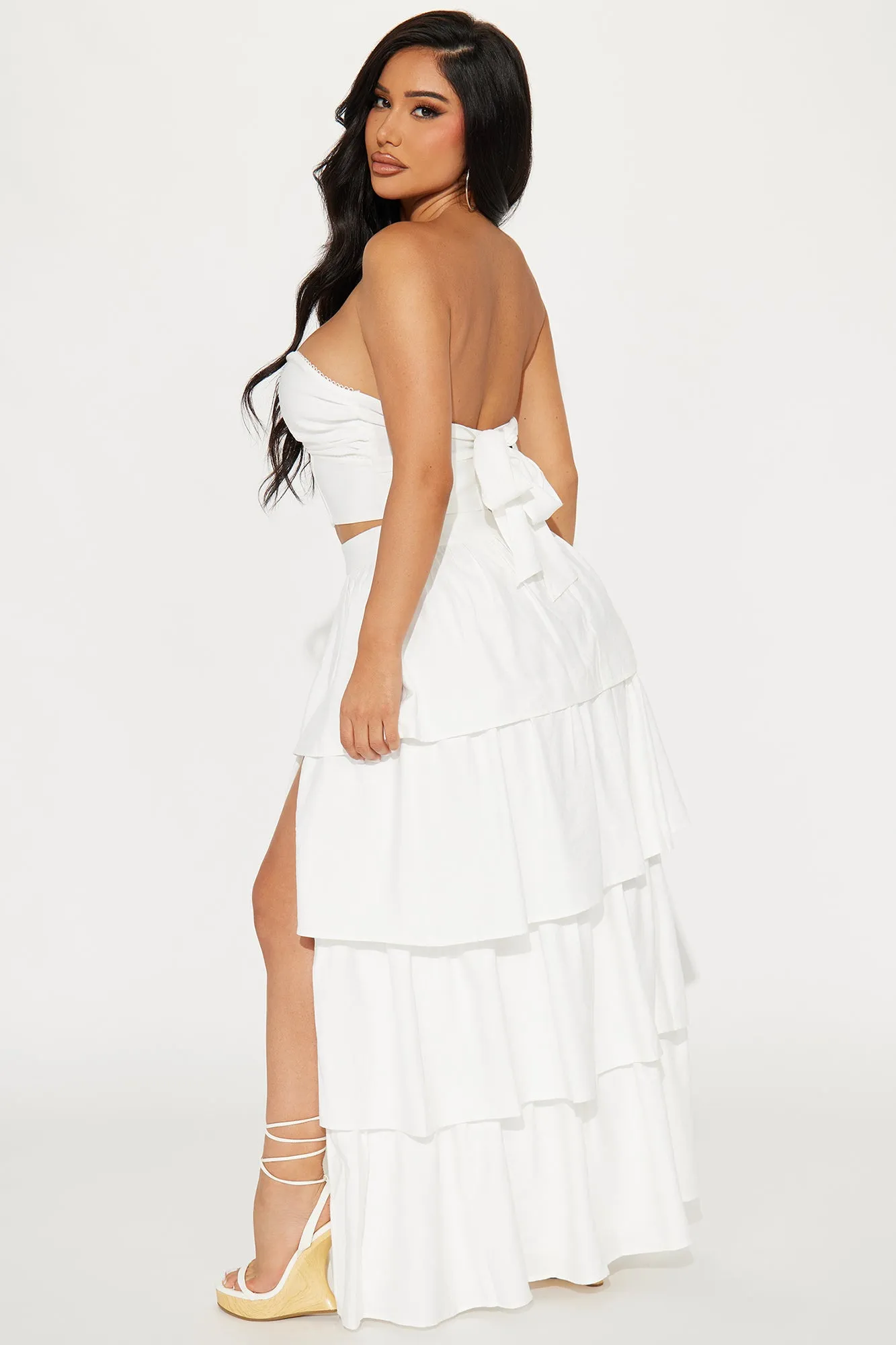 Head in The Clouds Skirt Set - White