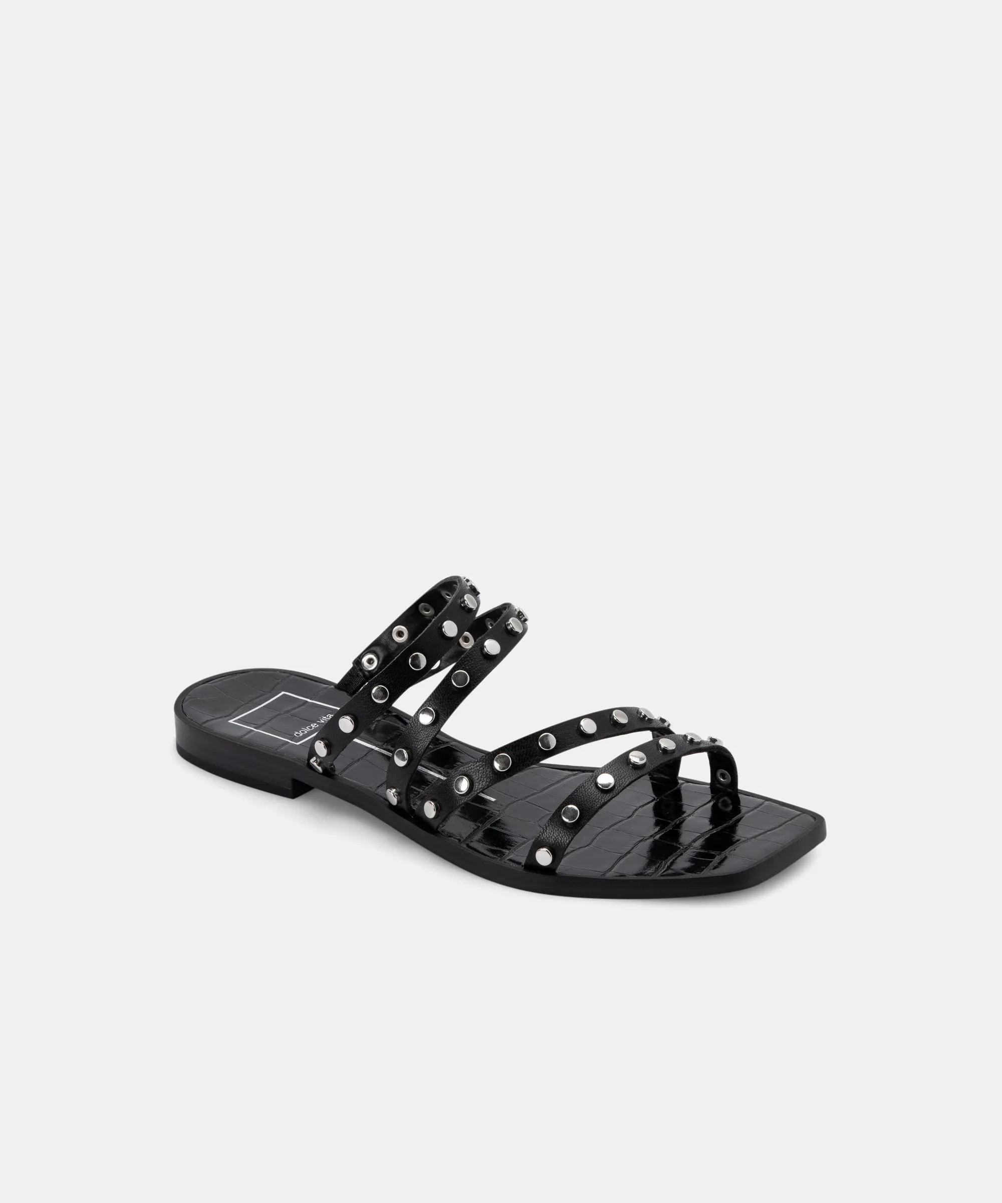 IZABEL STUDDED SANDALS BLACK STELLA