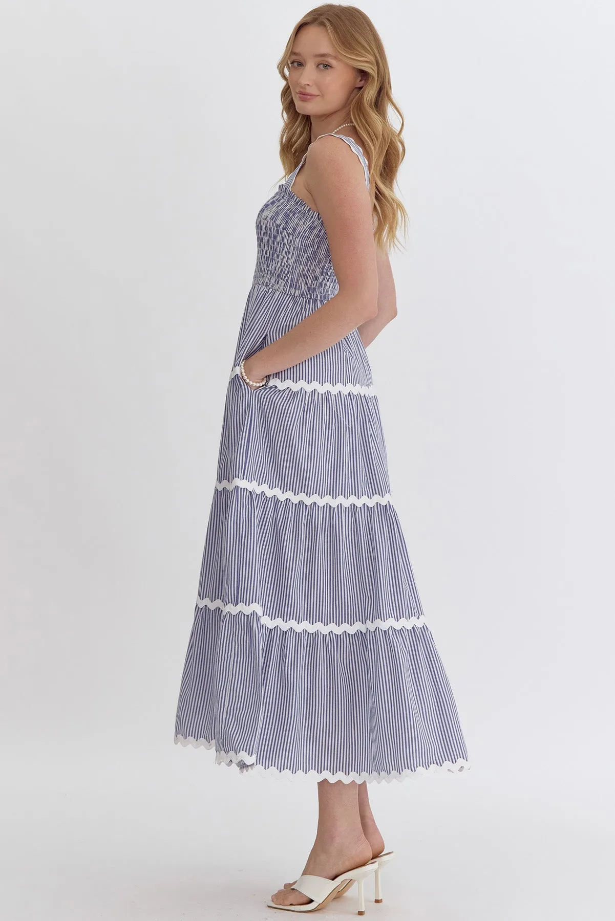 Joelle Striped Maxi Dress