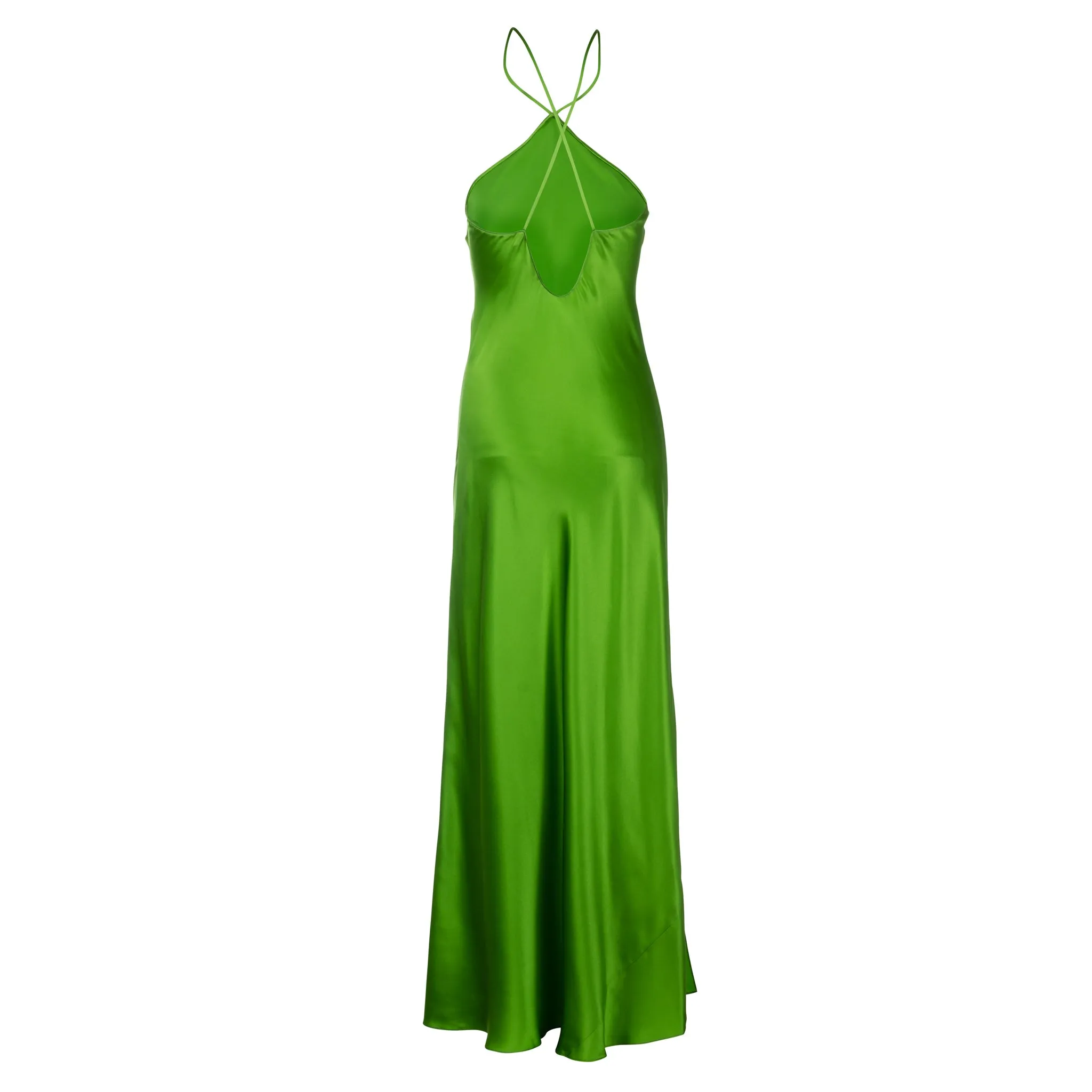 Kelly Green Halter Maxi Dress