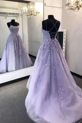 Light Purple Prom Dress Long, Evening Dress, Formal Dress, Graduation School Party Gown, PC0496