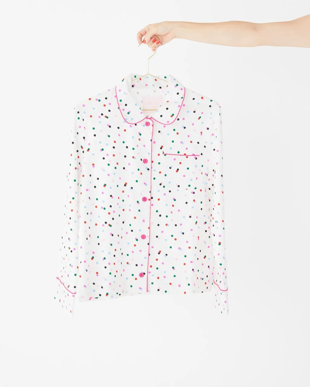 Long Sleeve Leisure Shirt - Party Dots