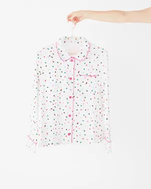 Long Sleeve Leisure Shirt - Party Dots