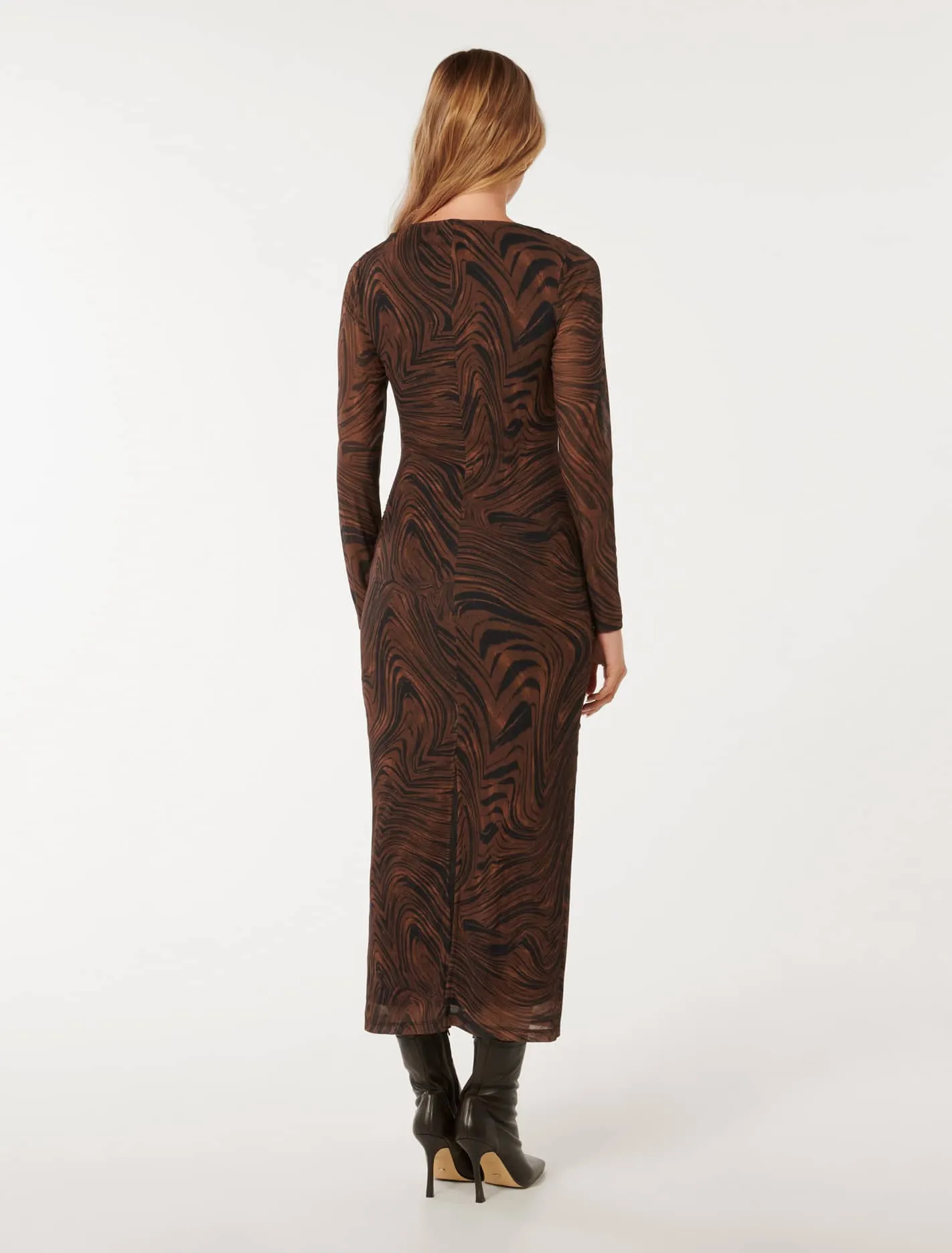 Loretta Ruched Side Midi Dress