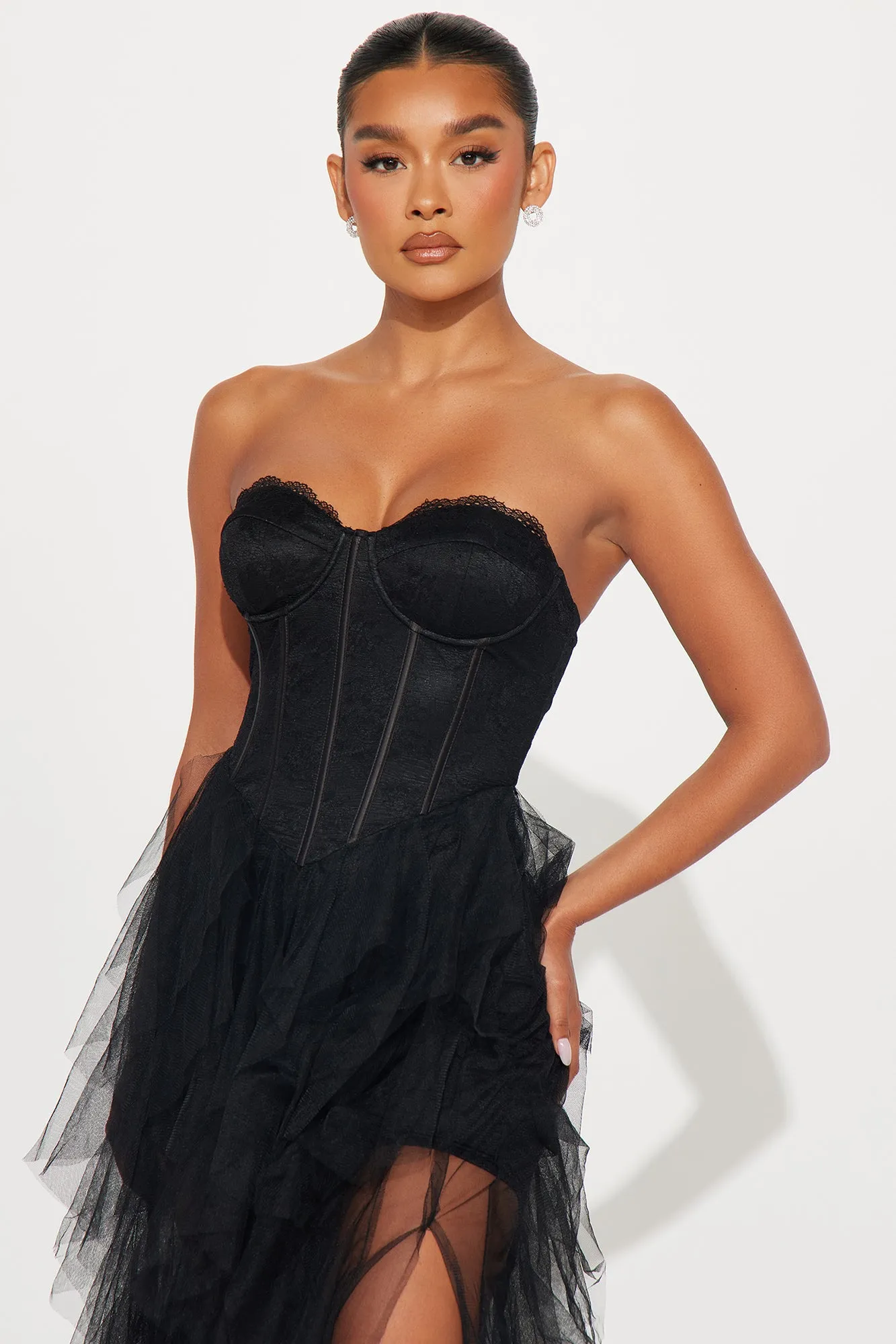 Lucy Tulle Gown - Black