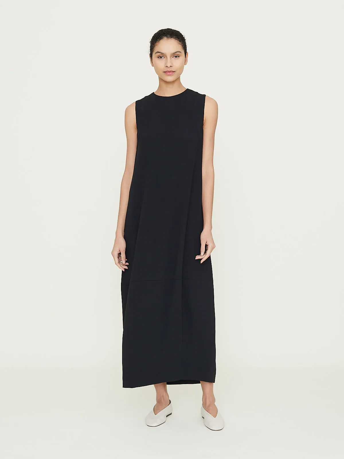 Martha Trapeze Dress In Black