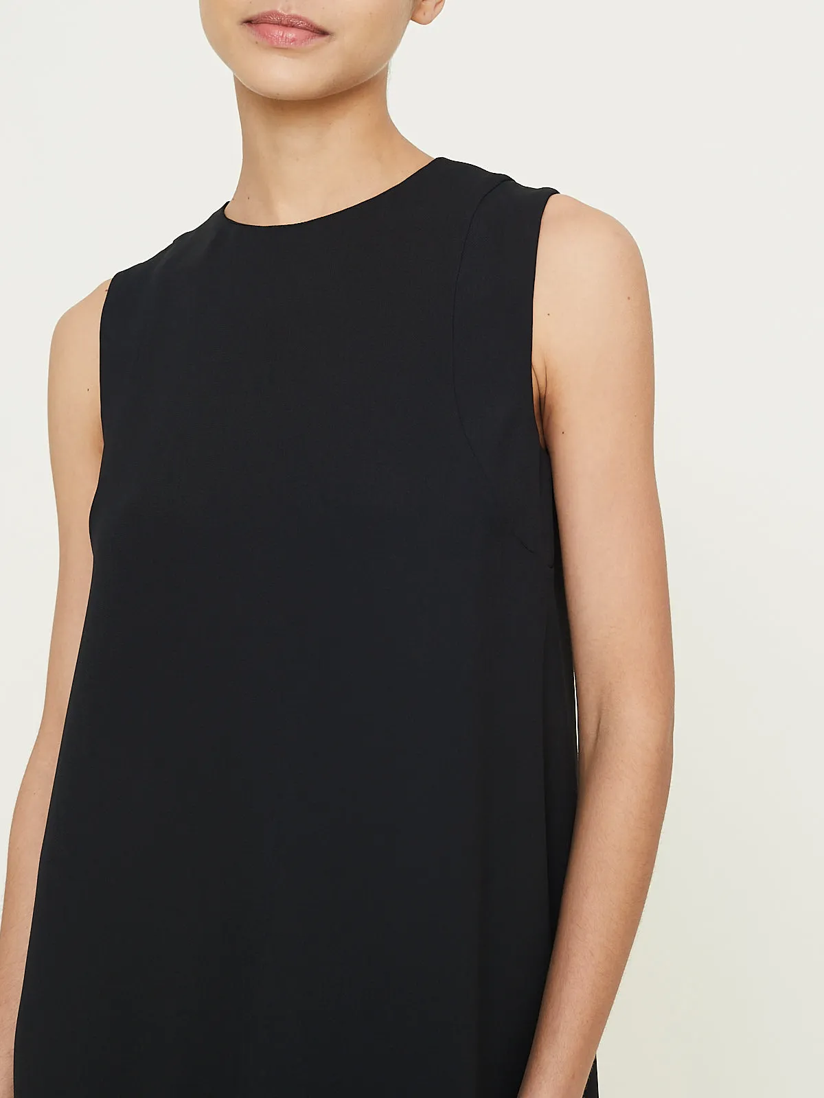 Martha Trapeze Dress In Black