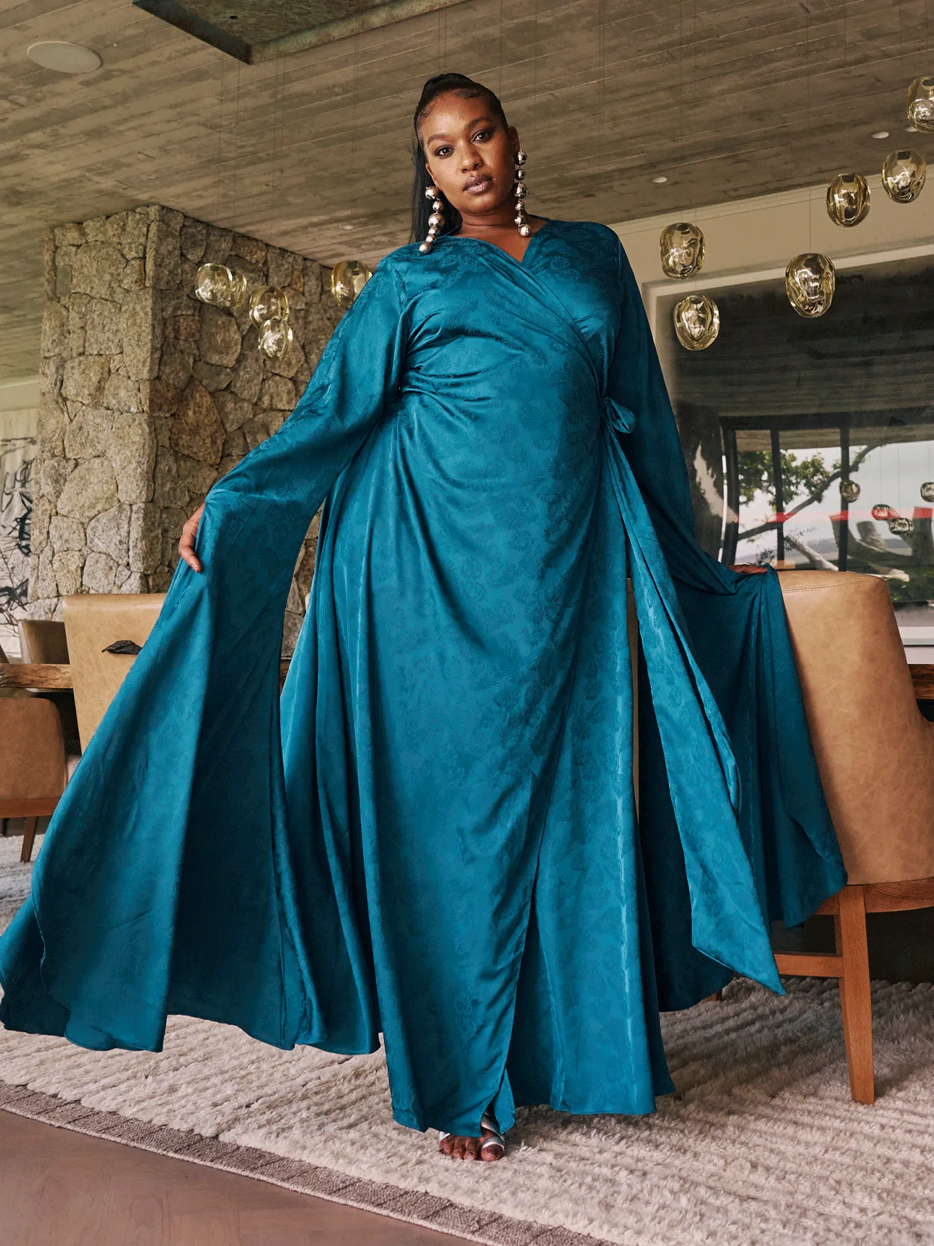 Maya Dress - Zeen Teal