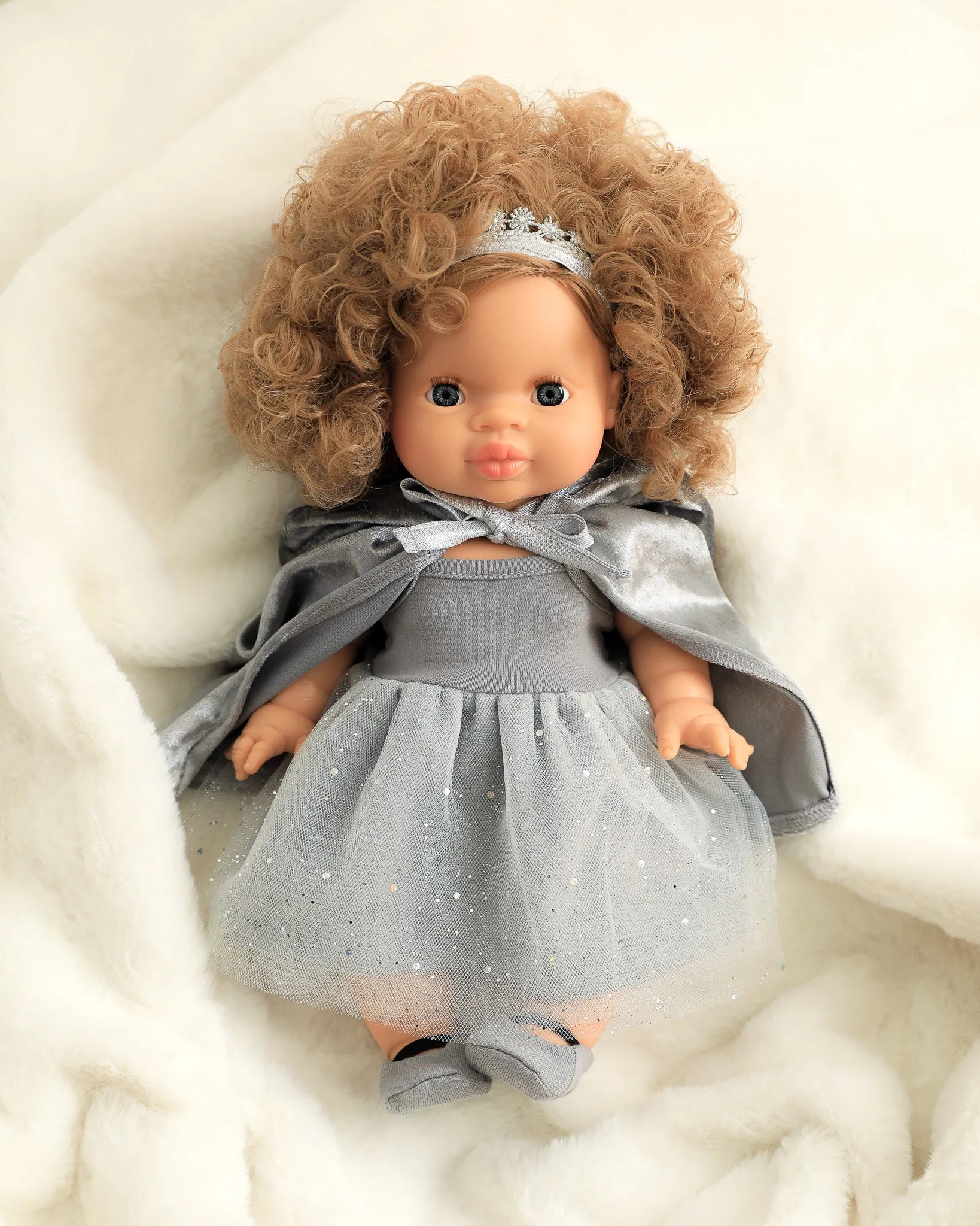 Minikane Doll Clothes | Princess Doll Tutu Outfit - Silver