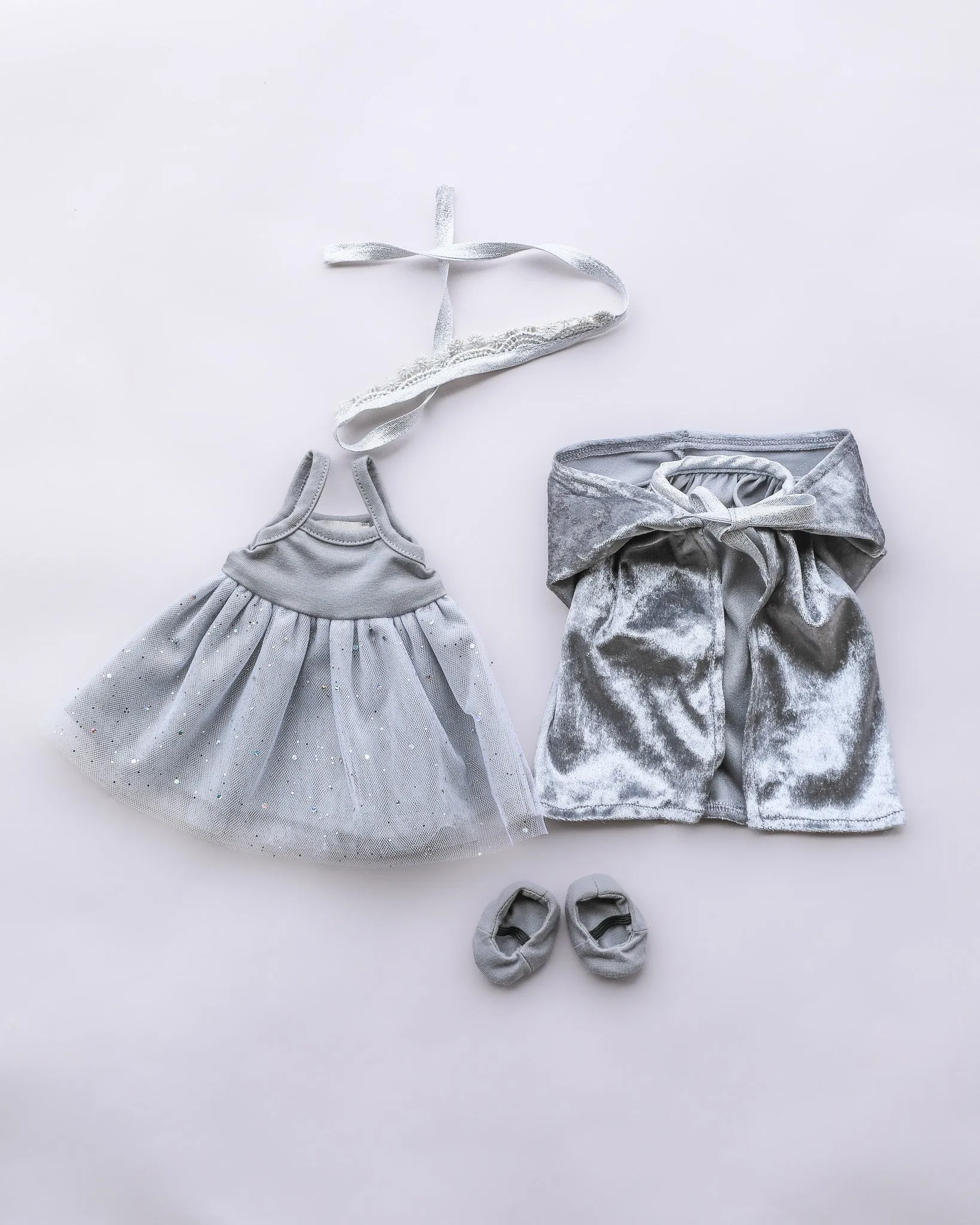 Minikane Doll Clothes | Princess Doll Tutu Outfit - Silver