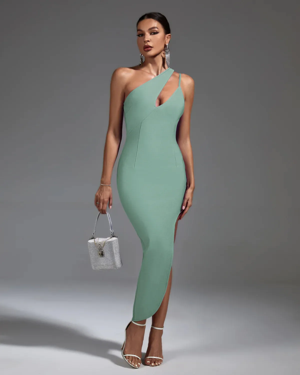 NAKIA One Shoulder Bandage Dress