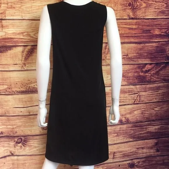 NWTGerardDarel Black Beaded Neck Dress