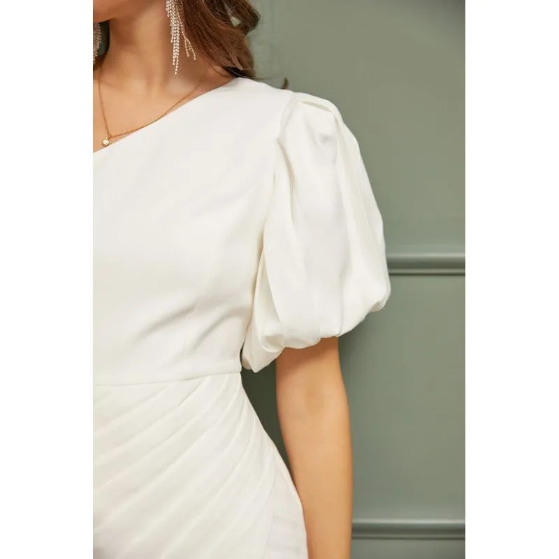 One Shoulder Ruffle Dress