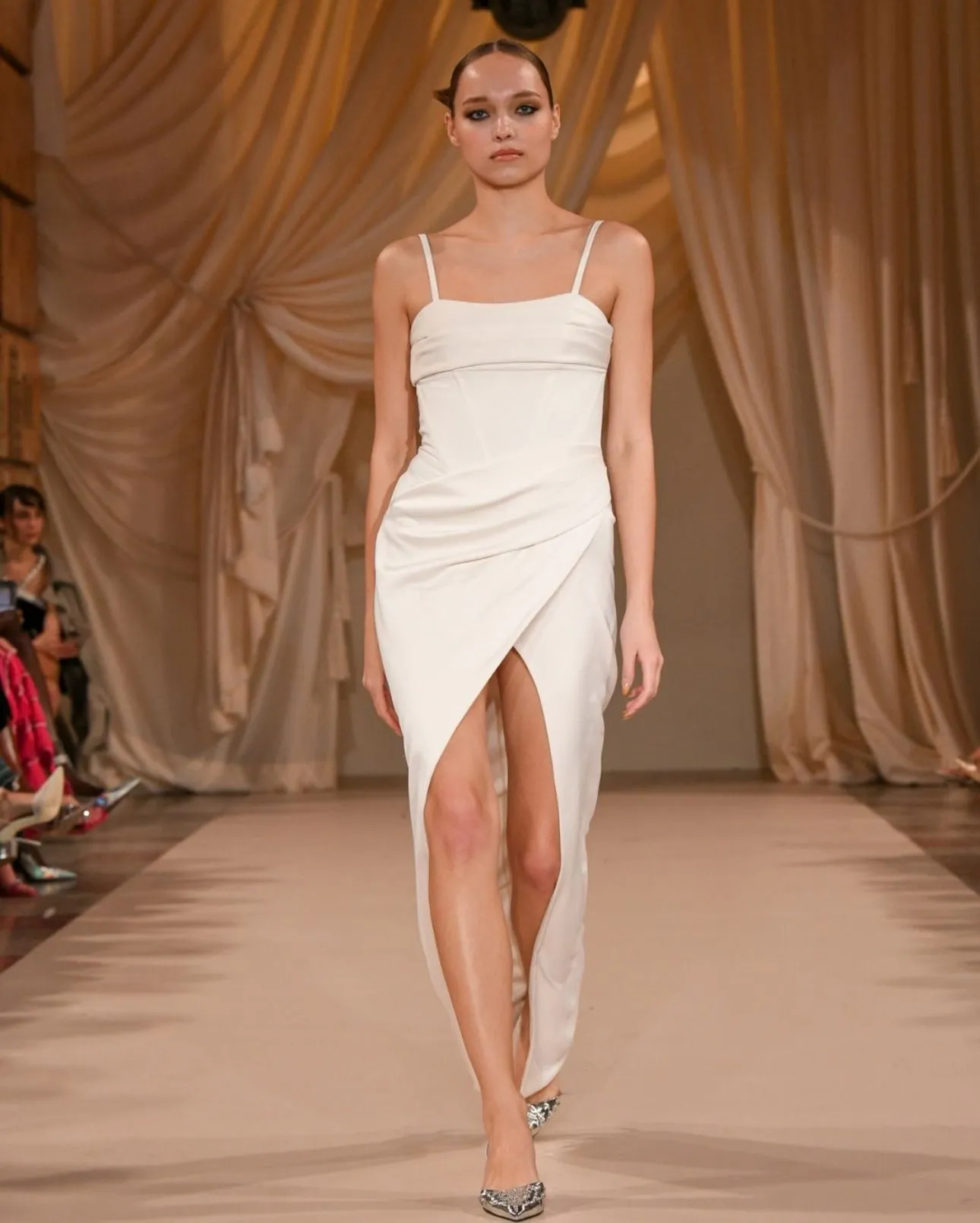 Patbo - Draped Maxi Dress - Ivory