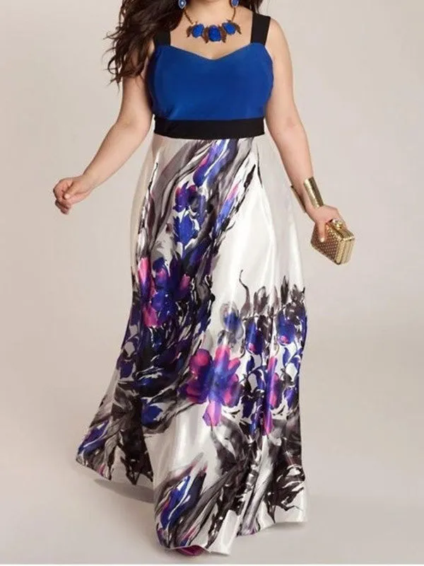 Plus Size Floral Maxi Dress