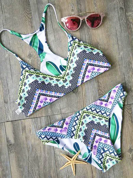 Push Up Reversible Two Pieces Bikini Sets