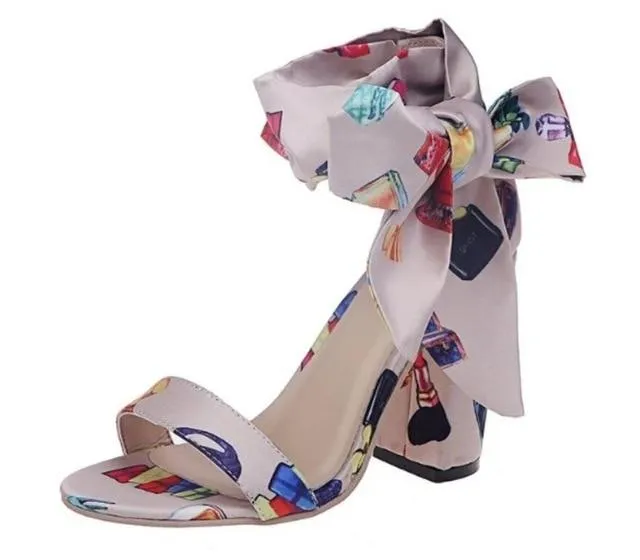 Riley Ribbon Tie Sandal