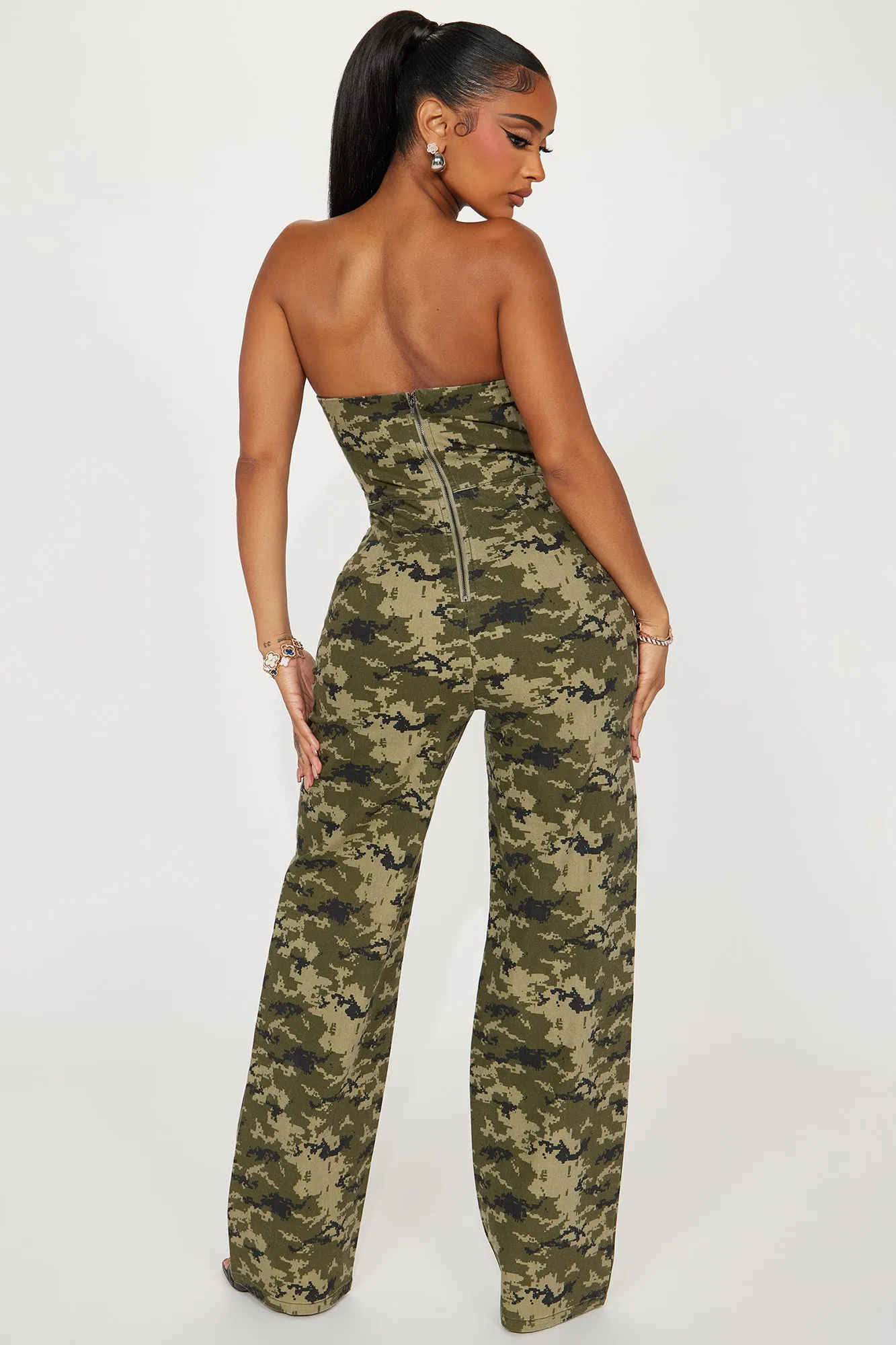 Run For Cover Jumpsuit  - Green/combo