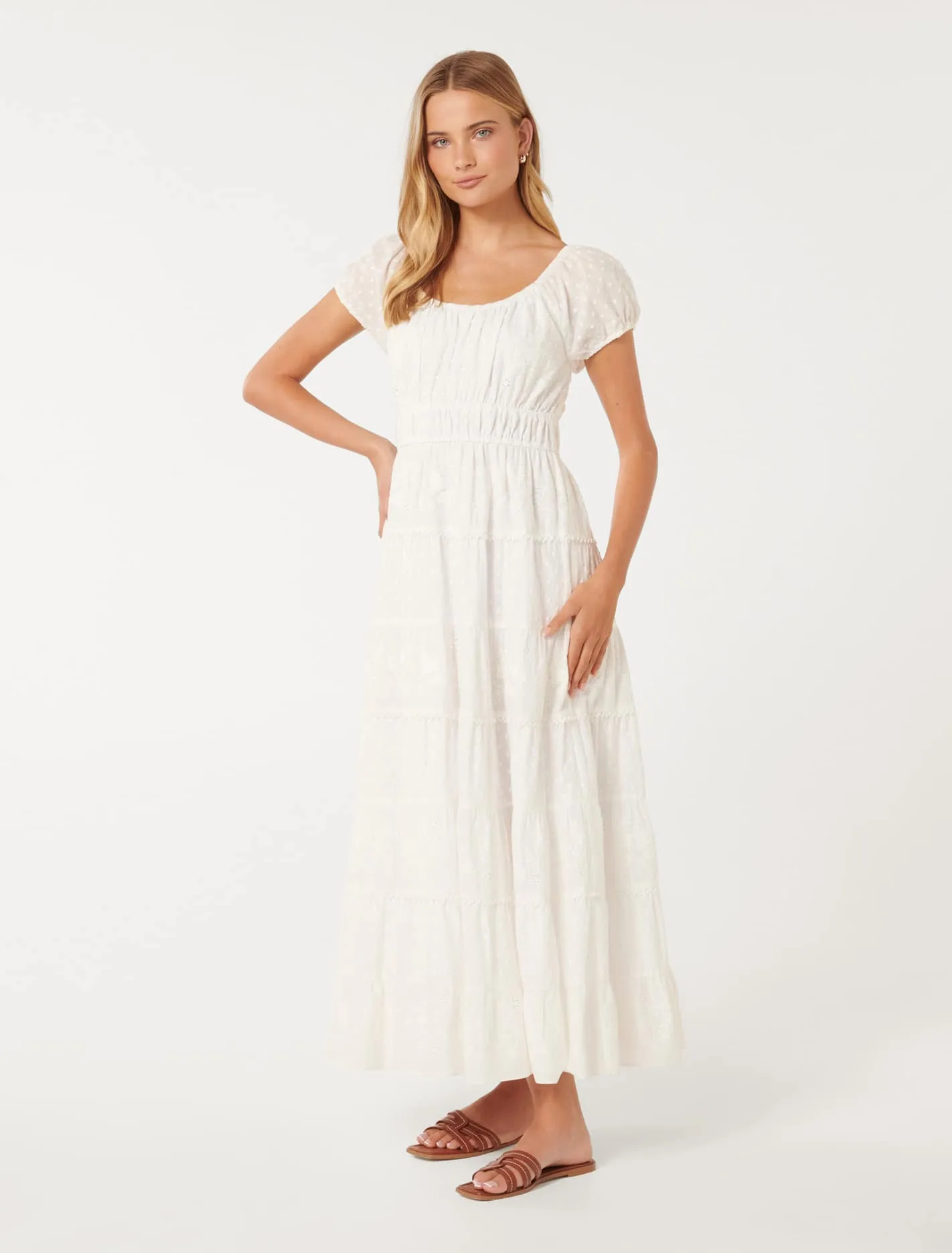 Sardinia Tiered Midi Dress