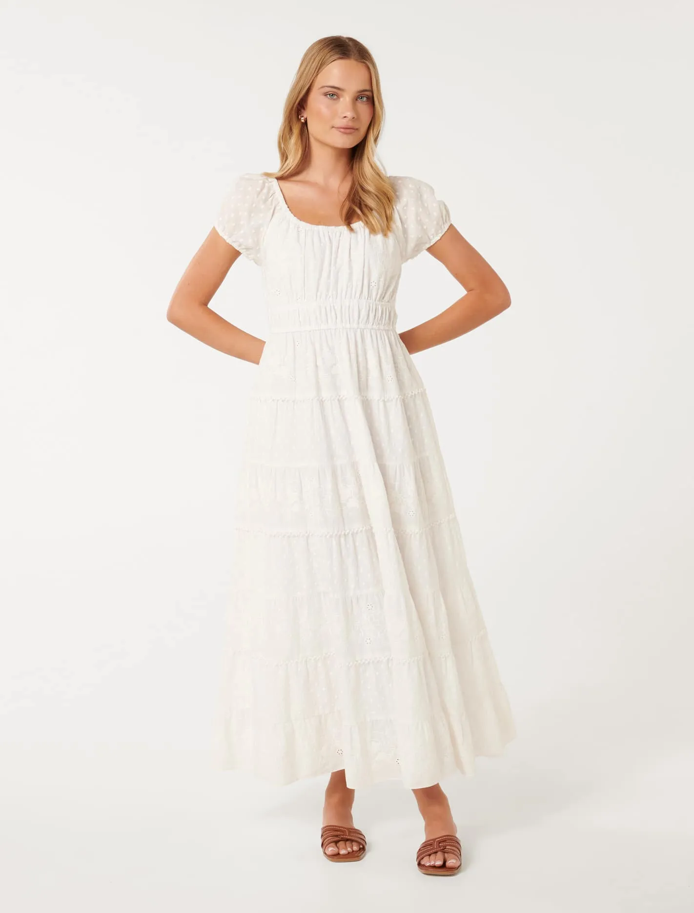 Sardinia Tiered Midi Dress