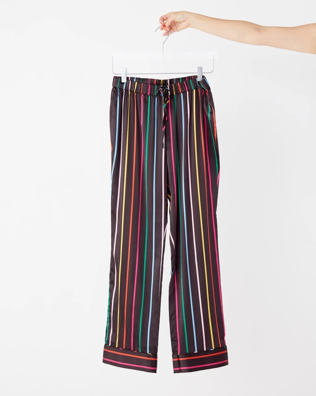 Silk Leisure Pant - Disco Stripe