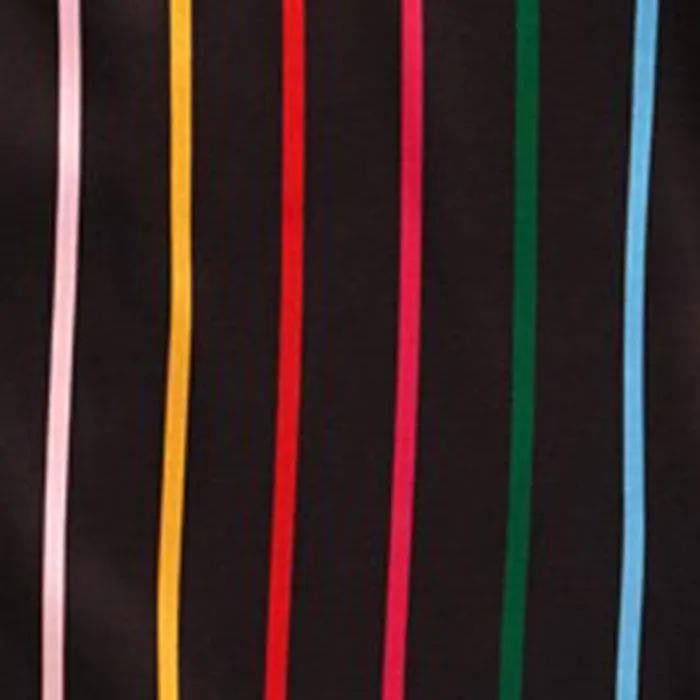 Silk Leisure Short - Disco Stripe