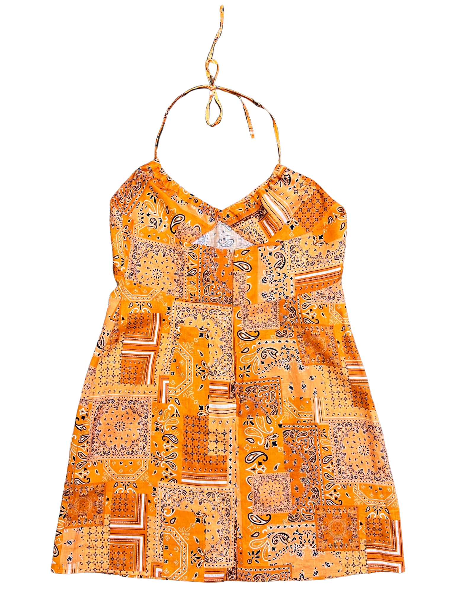 Size 14 - Sister Studios Orange Linen Sadie Dress