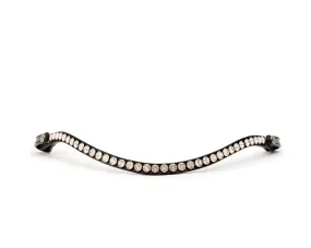 The Classic - Slimline Clear Crystal Rivet Browband