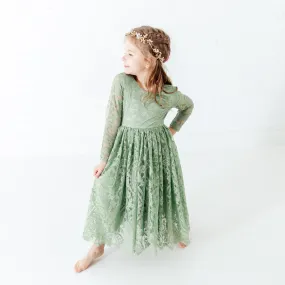 The Paisley Dress - Sage Green