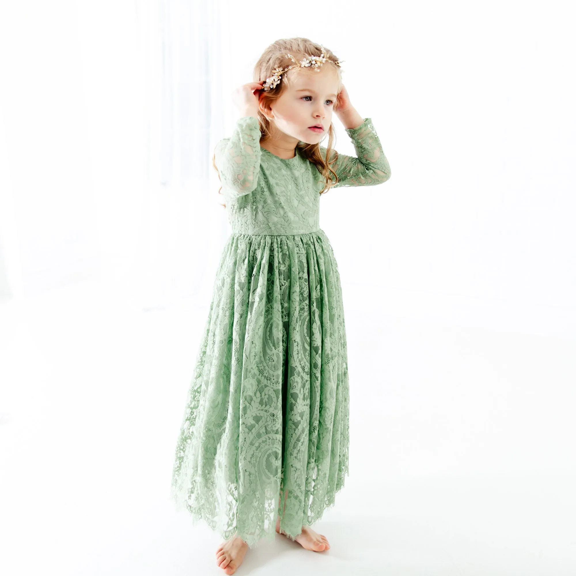 The Paisley Dress - Sage Green