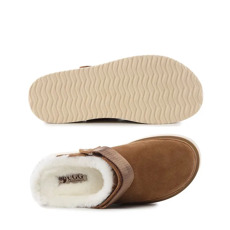 Sure! Here is an optimized product title for your UGG clogs slippers:

Cozy UGG Fleece-Lined Clogs Slippers for Women and Men

This title includes modifiers that highlight the key features and target audience, making it more appealing to potential customers.