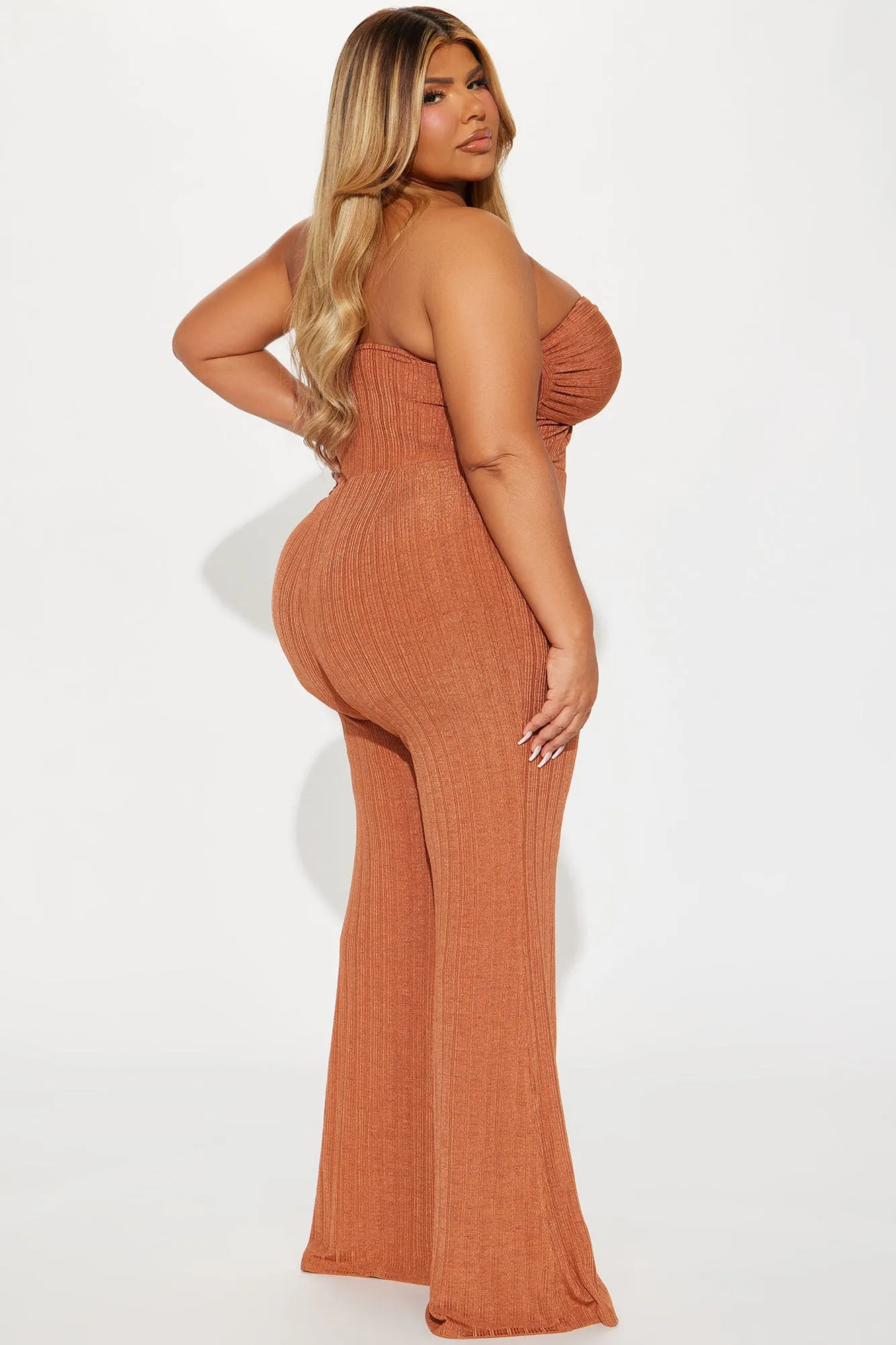 With Or Without Sun Jumpsuit - Cognac