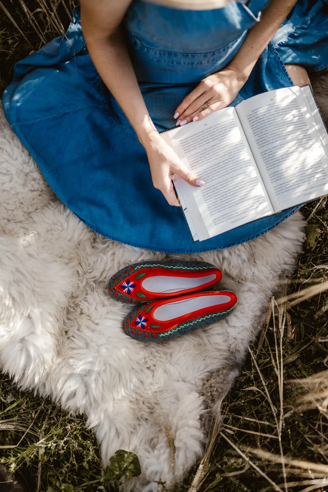 Wool Felt Slippers, ballerinas