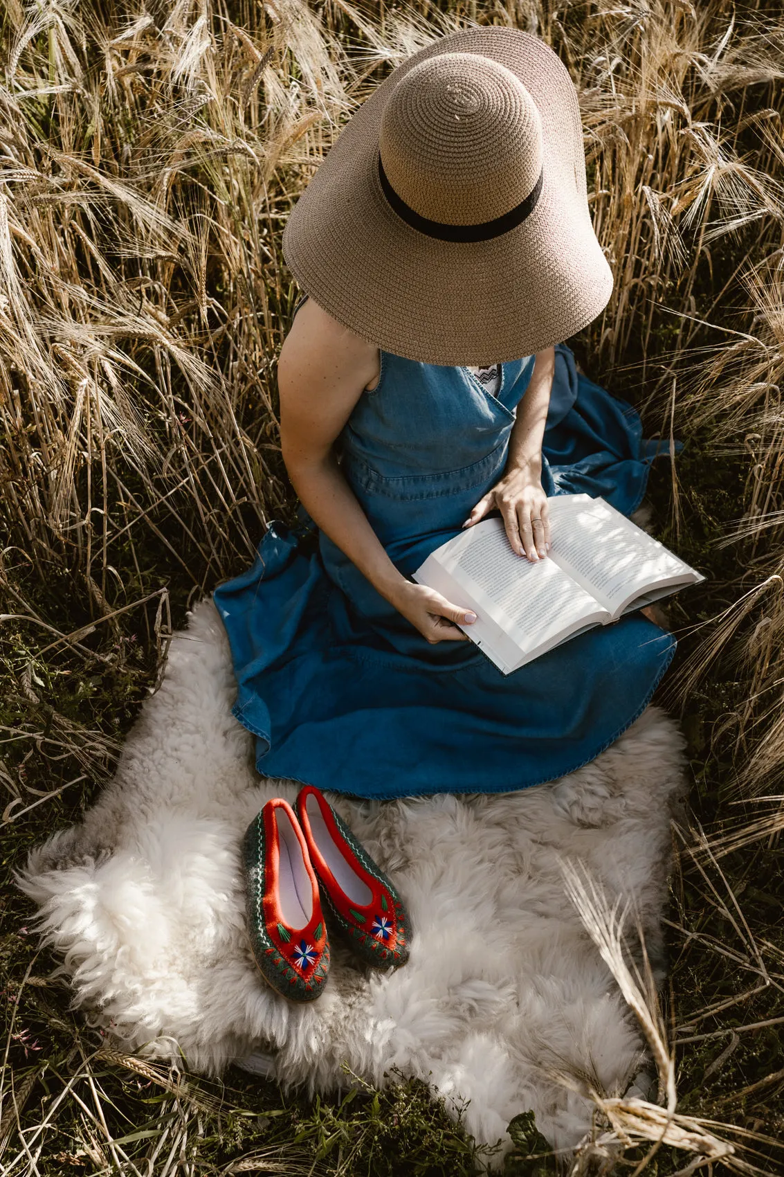 Wool Felt Slippers, ballerinas